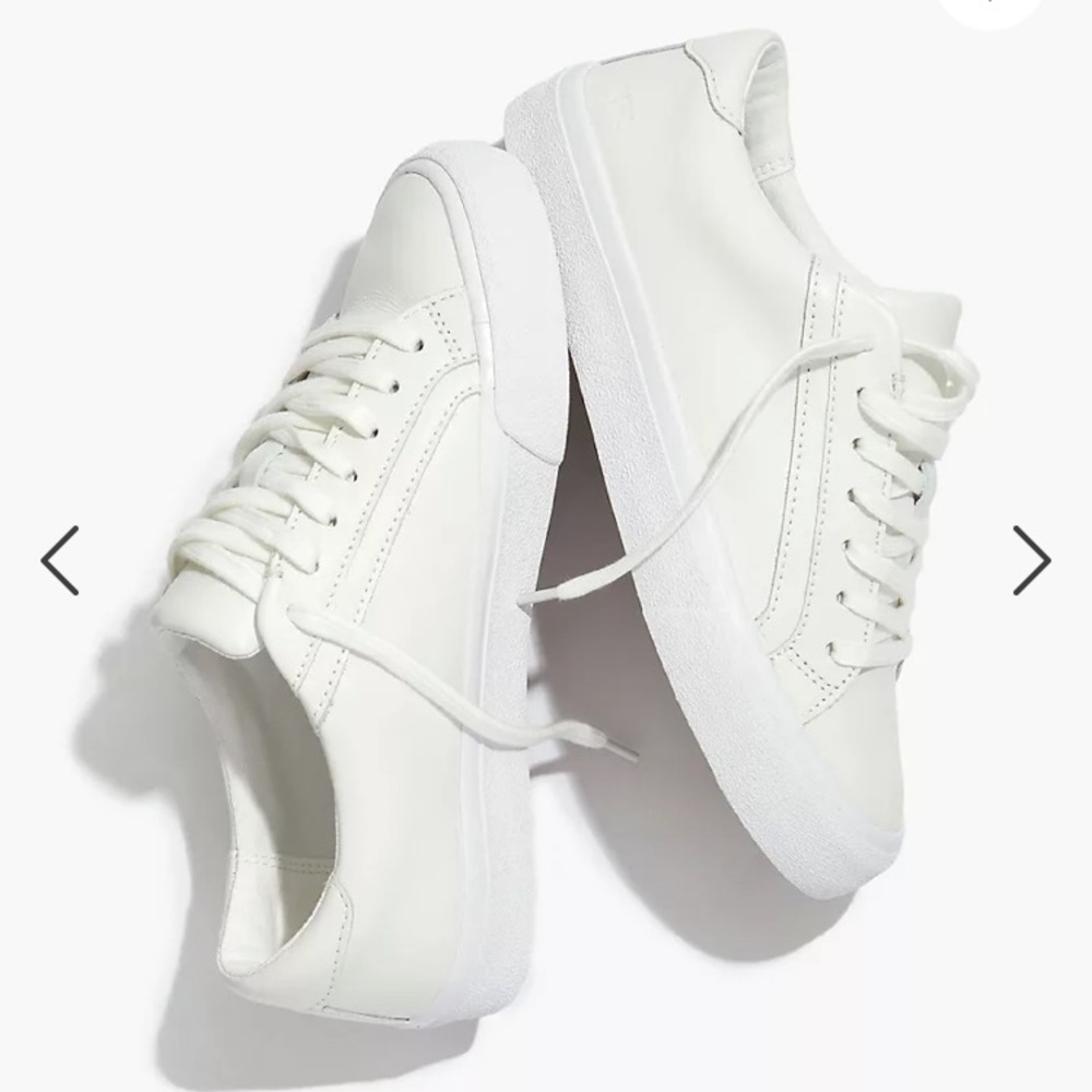 Madewell Sidewalk Low-Top Sneakers in Leather Size 10